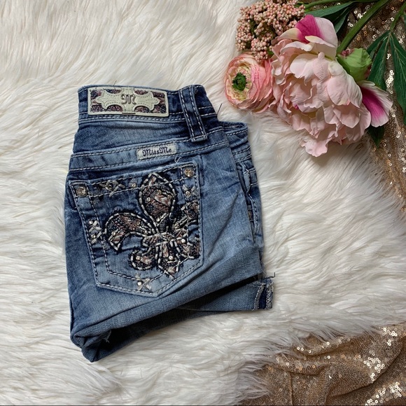 Miss Me Other - [Miss Me] Light Wash Girls Shorts